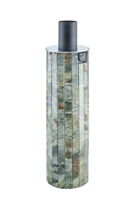 Дымоход - конвектор со встроенным шибером в ламелях ЖАДЕИТ НАБОРНЫЙ d = 115 мм L = 1000 мм