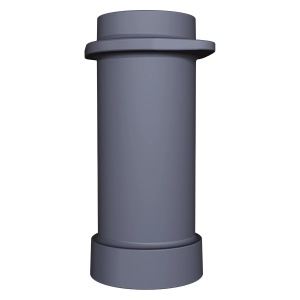 Труба чугунная НИЖНЯЯ для шибера ИСКАНДЕР 115/300