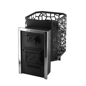 Печь-каменка РАДА XXL сталь 8 мм СЕТКА (16 - 20 м.куб)