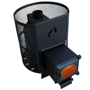 Печь-каменка ОПТИМА 24 ДТ-3С сетка d = 115 мм (8 - 24 м.куб.)