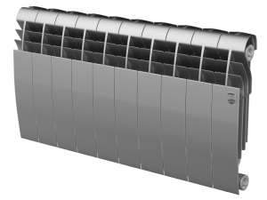Радиатор биметаллический ROYAL THERMO BILINER BIANCO SILVER SATIN 350/80 - 10 секции