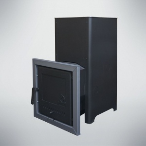 Печь-каменка ПАР 12 конвекция дверца универсальная сталь/стекло (до 12 м.куб)