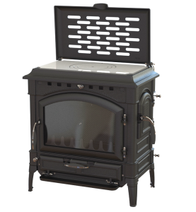 Печь-камин JAZZ II чугунная d = 150 мм (12 кВт)