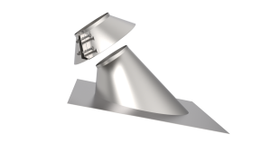 Проход кровли с фланцем d = 250 мм 45 гр. НЕРЖ. Проход кровли с фланцем d = 250 мм 45 гр. НЕРЖ.