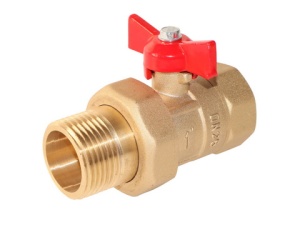 Кран шаровой DN-25 ПРАКТИК 132 с накидной гайкой бабочка ГАЛЛОП Кран шаровой DN-25 ПРАКТИК 132 с накидной гайкой бабочка ГАЛЛОП