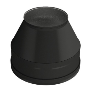 Оголовок d = 150/250 мм без зонта (Н+Н)  ВУЛКАН (RAL черный)