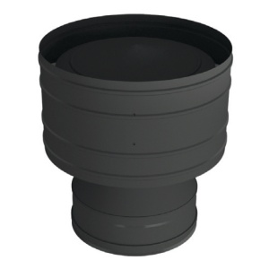 Оголовок d = 150/250 мм с дефлектором (Н+Н)  ВУЛКАН (RAL черный) АКЦИЯ 22% Оголовок d = 150/250 мм с дефлектором (Н+Н)  ВУЛКАН (RAL черный) АКЦИЯ 22%