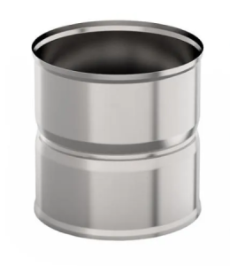 Адаптер котла d = 200 мм (0,8 ММ) НЕРЖАВЕЙКА (М/М)  (GS)