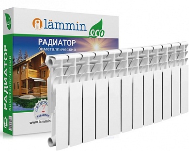 Радиатор биметаллический  LAMMIN  ЕСО BM 350/80 - 12 секций