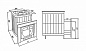 Печь-каменка КАМЕНКА сетка дверца ПАНОРАМА (12 - 24 м.куб) 