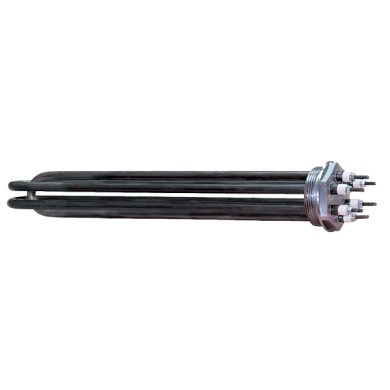 ТЭНБ 12,0 кВт, резьба G 2" (100 А 10/4,0 J 380) нержавеющая сталь (AISI 304) В СБОРЕ (с защитным колпаком, с гермовводом и с резиновым уплотнителем)