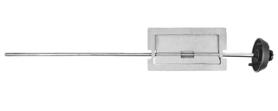 Задвижка 3ВП-4 поворотная с ручкой  (ПР 260 х 130 мм) ЛИТКОМ