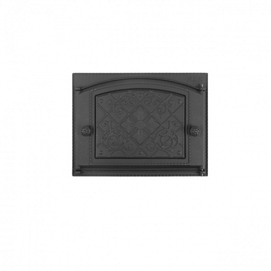 Дверца каминная ДК-2В ВАРВАРА крашеная RLK 9217 (ПР: 375 х 300 мм) ЛИТКОМ