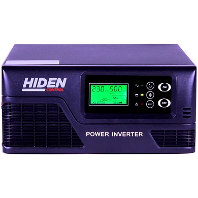 ИБП-Инвертор Hiden Control HPS20-0612 (600 Вт 12 В) мин. 1 АКБ макс. 4 АКБ (150 А/ч), чистый синус, система AVR, ток заряда 20 А., время переключения 6 мс, возможность работы от генератора